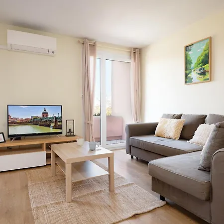 Апартаменты Climatise Canal Du Midi - - Parking Prive - 10 Min Jardin Des Plantes